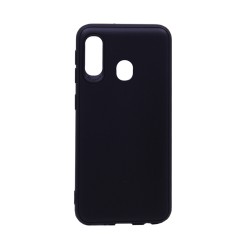 Funda de Silicona Suave para Samsung Galaxy A10E/A20E Negro Funda de Silicona Suave para Samsung Galaxy A10E/A20E Negro